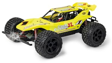 Carson 500404224 1:10 FE Cage Devil 2.4GHz 100% RTR Auto Offroad inkl. Batterien und Fernbedienung XL Truggy, Gelb