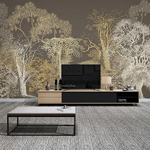XTSWallpaper Abstracto Retro Botánico 400X280Cm Papel Tapiz Fotográfico 3D Autoadhesivo Pvc Impermeabile 3D Mural Papel Tapiz Sala De Estar Dormitorio Sofá Fondo Pared Pegatina De Pared Arte