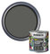 SAVING HUB Garden Paint 250ml - For Outdoor Furniture Wood, Benches, Metal, Brickwork, Terracotta - Exterior Wood Paint Waterproof & Weatherproof Touch Dry In 1 Hour (Charcoal Grey)