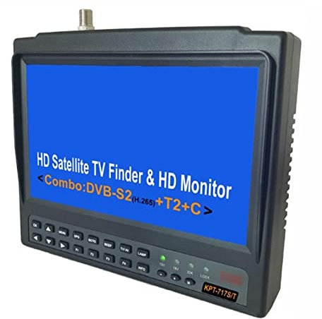 Recherche de satellites KPT-717ST AHD DVB-S2 DVB-T/T2 DVB-C Combo Test CCTV Caméra Satellite Finder Mètre Vs St-5150 6933 V8 Finder 2 Opération simple et rapide(KPT-717ST)