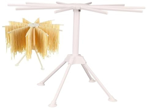 Stendipasta pieghevole – Supporto per spaghetti freschi fatti in casa | 10 scomparti per spaghetti | Supporto per spaghetti fatti in casa per la cucina