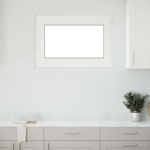 vidaXL Källarfönster RISOR 90x70 cm Tilt- och vridfönster DIN höger vit
