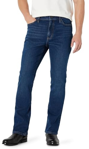 Amazon Essentials Jean Bootcut à Faible Élasticité, Coupe Ajustée Homme