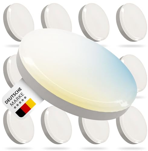 max K O M F O R T 10x LED GX53 Leuchtmittel | 12W | 1200lm | 3CCT | flach | 230V | IP20 | Nicht dimmbar | Ideal für Spanndecken & Großprojekte