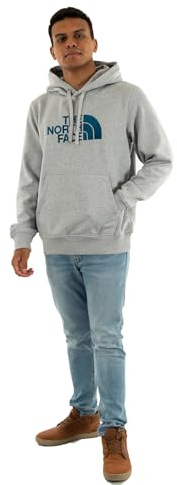 The North Face Drew Peak Tröja med huva för män, Tnf Light Grey Heather, XL
