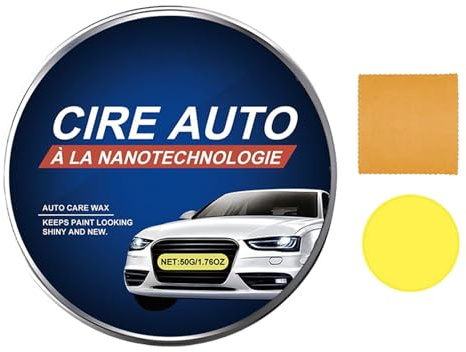 Auto Care Wax, Con Un Kit De Aplicación Fácil, 8.9x8.9 Cm, De Reparación De Pintura Automotriz, Esmalte De Removedor De Rasguños De Automóviles, Pasta De Pulido De Alto Brillo, Para Detalles, Pul