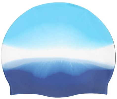 Cuffia da nuoto – sportivi in silicone antiscivolo | Cuffia da bagno e nuoto per capelli dreadlock | per adulti uomini donne interni esterni giardino cortile