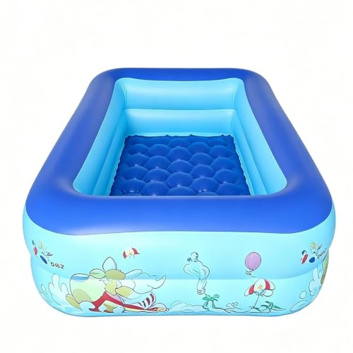 Inflatable Pools for Adults - Large Reinforced Sea Creature | Family Inflatable - Children's Backyard Grass Outdoor - Summer Aquatic Pool (120 X 85 X 35 Cm)