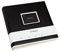 Semikolon 351099 Jumbo Album - 30x30 cm, 100 Seiten cremefarben, für 10x15 Fotos, mit Pergaminpapier - black schwarz