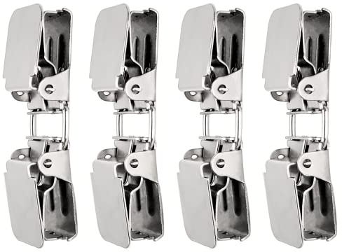 Double Rug Clips (4 Pcs per Pack) for Hanging Carpets, Rugs and Quilts from Wise LINKERS