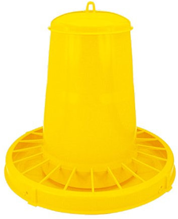 Kerbl Futterautomat für Geflügel, Kunststoff Futtertrog für Enten, Gänse, Puten