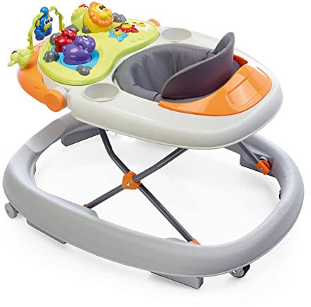 Chicco Walky Talky Baby Lauflernwagen mit Aktivitätszentrum, Spielzeug für Erste Schritte mit 3D-Spielbogen, Lichter und Geräusche, Höhenverstellbar, Lauflernhilfe, Lernspiele ab 6 Monaten, max. 12 kg