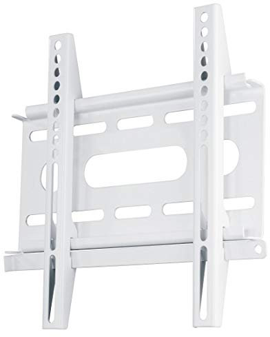 Hama Support mural TV Ultraslim Fixe (pour diagonale d'écran de 48 à 94 cm (19 et 37), pour un maximum de 25 kg, VESA jusqu'à 200 x 200, 3 étoiles) Blanc