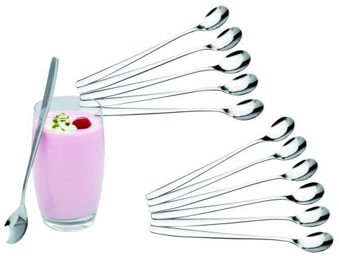 9895-02 12-er-Set Longdrinklöffel aus Edelstahl-rostfrei, Jede 19 cm lang