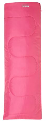 Mountain Warehouse Basecamp 200 Mini Sleeping Bag - 2 Season, 160 * 65cm, Insulated Kids Travel Sleep Essential - For Spring Summer, Camping & Travel