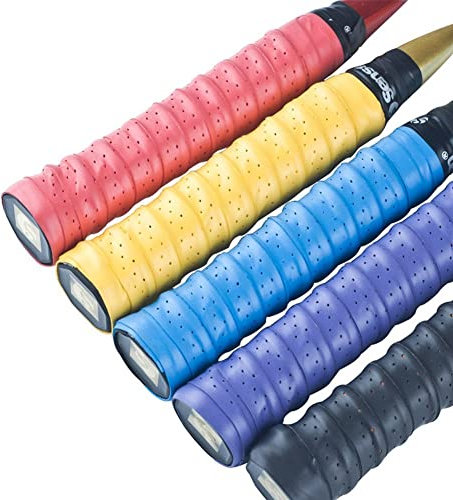 Senston Griffband Anti-Rutsch Overgrip mit Fishbone Badminton Grip für Tennis Griffbänder Squash Schläger