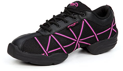 Capezio Web Dansneaker ,Professional Dance Shoe For Many Disciplines, Breathable Ladies Shoes For Dance Performances & Practice,Comfortable Dance Trainers For Women,Hot Pink, Size 6.5US/4.5UK