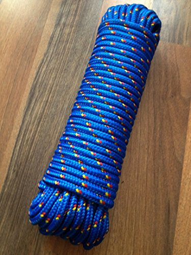Nr.12 Blaues Polypropylen Seil, Polypropylenseil 14 mm x 30 m,Bootsleine,Ankerleine,Festmacher,Allzweckseil, Segeltauwerk, Mehrzweckseil, Bootstau, Strick, Ersatzseil, Reparaturseil, Schot, Kordel,Spannseil,Rope,Expanderseil,Planenseil,Kunststoffseil
