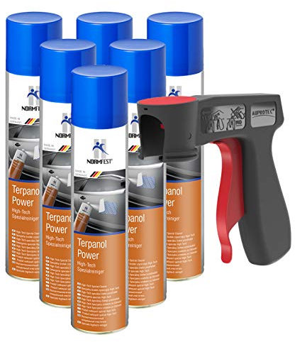 AUPROTEC High Tech Spezialreiniger Power Spray 6X 400ml + 1x Original Pistolengriff