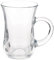 Pasabahce 55411 Keyif Türkische Teegläser mit Henkel, 145ml, Glas, transparent, 6 Stück