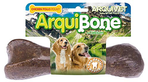 ARQUIVET - Arquibone Pollo 20 cm - 265 g - Hueso Grande para Perros - Snack Natural - Alimento Complementario para Masticar