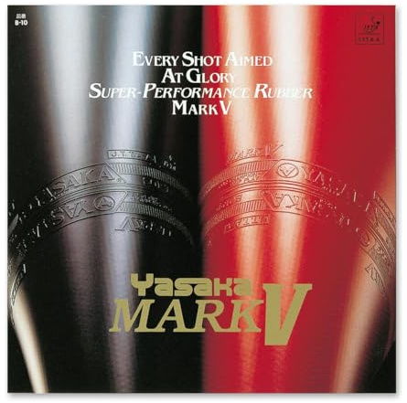 YASAKA Mark V Table Tennis Rubber (RED, 2.0mm)
