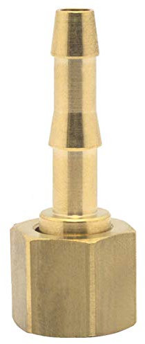 Elmag 42362 Druckluft-Schlauchtülle mit Überwurfmutter | Innengewinde 1/4 Zoll | für 9mm Schlauch