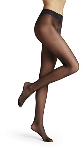 FALKE Femme Matt Deluxe 20 Den W Ti Transparents Fantaisie Collants, Noir Black 3009, L EU