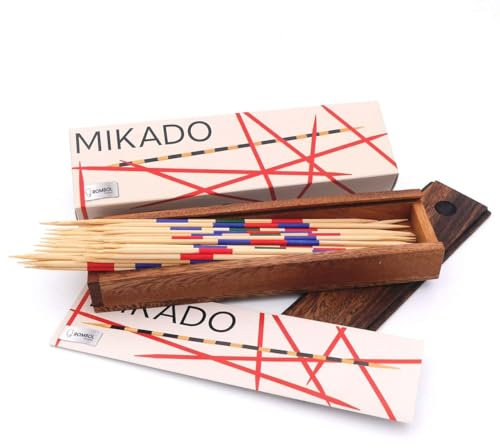 ROMBOL Mikado - 41 feine Stäbchen, große Herausforderung aus Holz
