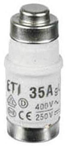 10 x Sicherungseinsatz - Globe Warehouse® -D02, 35A, schwarz