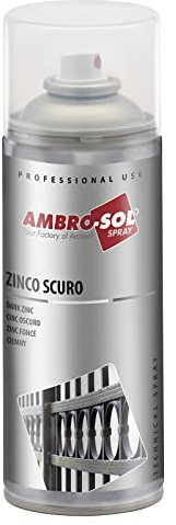 AMBRO-SOL, Galvanizado, Zinc Oscuro, Color Gris Oscuro - Aluminio, Spray 400ml