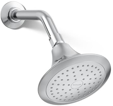 KOHLER 10282-AK-CP Forté® Single-function showerhead, 2.5 GPM, Corrosion Resistant Finish, Polished Chrome