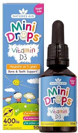 Natures Aid | Children'S Vitamin D3 Drops | 3 X 50Ml
