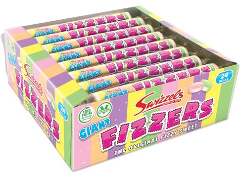 Swizzels Giant Original Fizzers Sweet 24 Rolls in Box