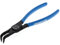 GEDORE Alicates para circlips para anillos de seguridad interiores, Acodados en 90°, Ø ejes: 40-100 mm, Ø puntas: 2,3 mm, Acero, 8000 J 31