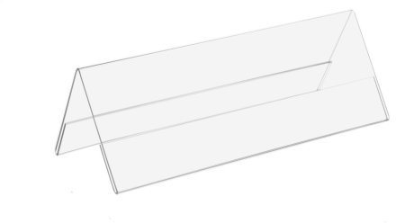 12 Stück DIN A5 (1/2) A-Aufsteller/Dachaufsteller/Tischnamensschild im Querformat/passend für Din A5 längs gefaltet