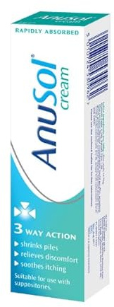 Anusol Cream for Haemorrhoids Treatment - Shrinks Piles, Relieves Discomfort and Soothes Itching, 43g