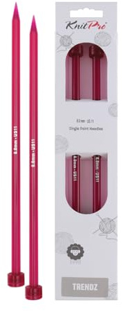 KnitPro KP51216 Aiguilles Double Pointes Bois Multicolore 35 cm x 8,00 mm