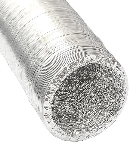 Gaine Aluminium Ø150mm pour hotte extracteur d'air aérateur climatiseur | 10m Tuyau en Alu flexible extensible résistant à la chaleur de eyepower