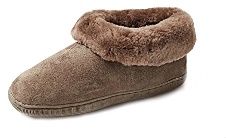Reissner Lammfelle Pantofole Pelle di Pecora Creta (100% Pelliccia d'Agnello) Taglia 41 Colore Marrone