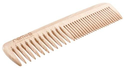 REMOS Hårkam Av Högkvalitativt Inhemskt Bokträ 19 Cm Medium/Fina Tänder