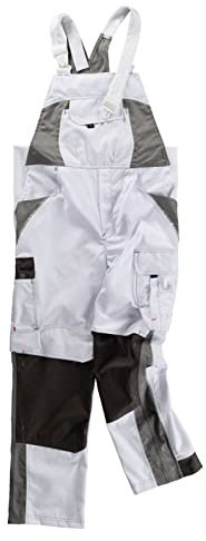 beb Arbeits-Latzhose INFLAME - weiß/grau - Größe: 62