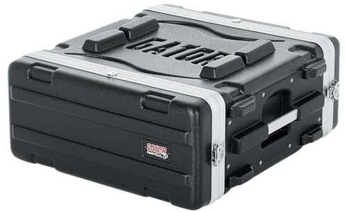 Gator Molded PE 4U 19.25 inch Deep Rack Case with Front/Rear Rails and Locking
