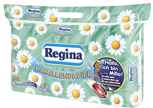 Regina Kamillenpapier Toilettenpapier, 8 Stück