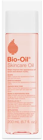 Bio-Oil Skincare Body Oil Serum, Face and Body Moisturizer with Vitamin E & A, for Scars, Stretch Marks, Sensitive Skin, All Skin Types, Dermatologist Recommended, Non-Comedogenic, 6.7 Oz