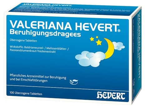 Valeriana Hevert Beruhigungsdragees bei Unruhezuständen und nervös bedingten Einschlafstörungen, 100 St. Tabletten