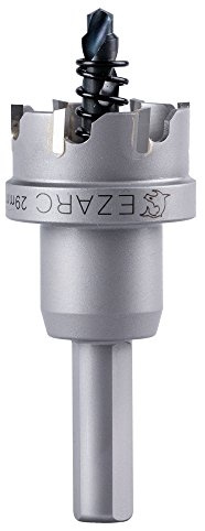 EZARC Carbide Hole Saw Heavy Duty, Hole Cutter for Stainless Steel, Sheet Metal 1-1/8 29mm