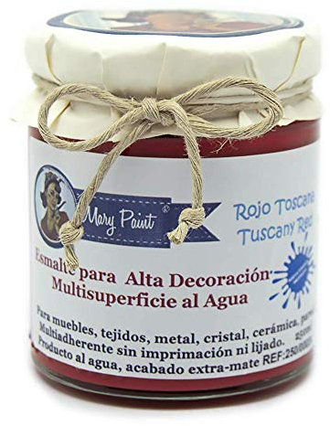 Pintura Multisuperficie al agua Mate efecto Chalk 250 (Rojo Toscana)
