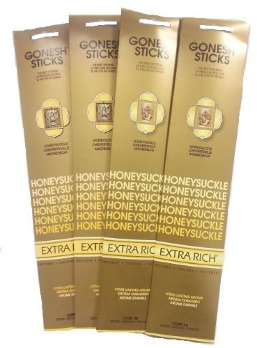 Gonesh Incense Sticks - Honeysuckle lot of 4