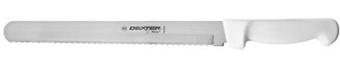 Dexter Russell P94804 10-in Scalloped Bread Knife w/White Polypropylene Handle